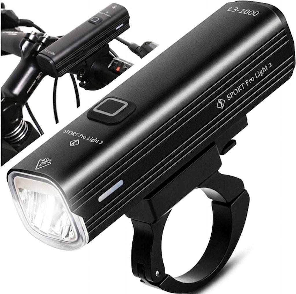 BICYCLE LIGHT LED light L3-1000 front 1000lm flashlight 4800mAh ALUMINUM