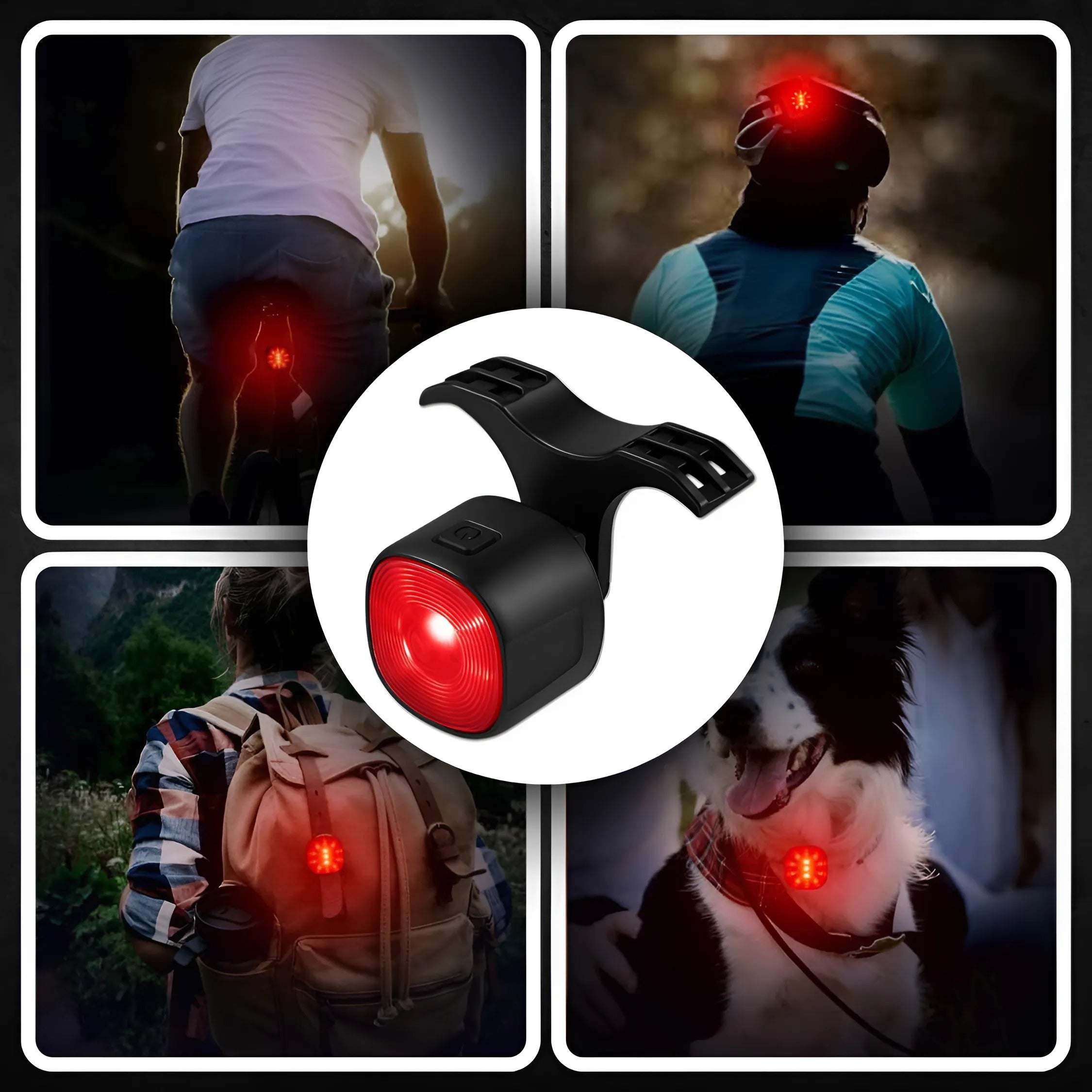 BICYCLE LIGHT REAR BATTERY USB CHARGING LIGHT UNDER SADDLE 100H Light source LED