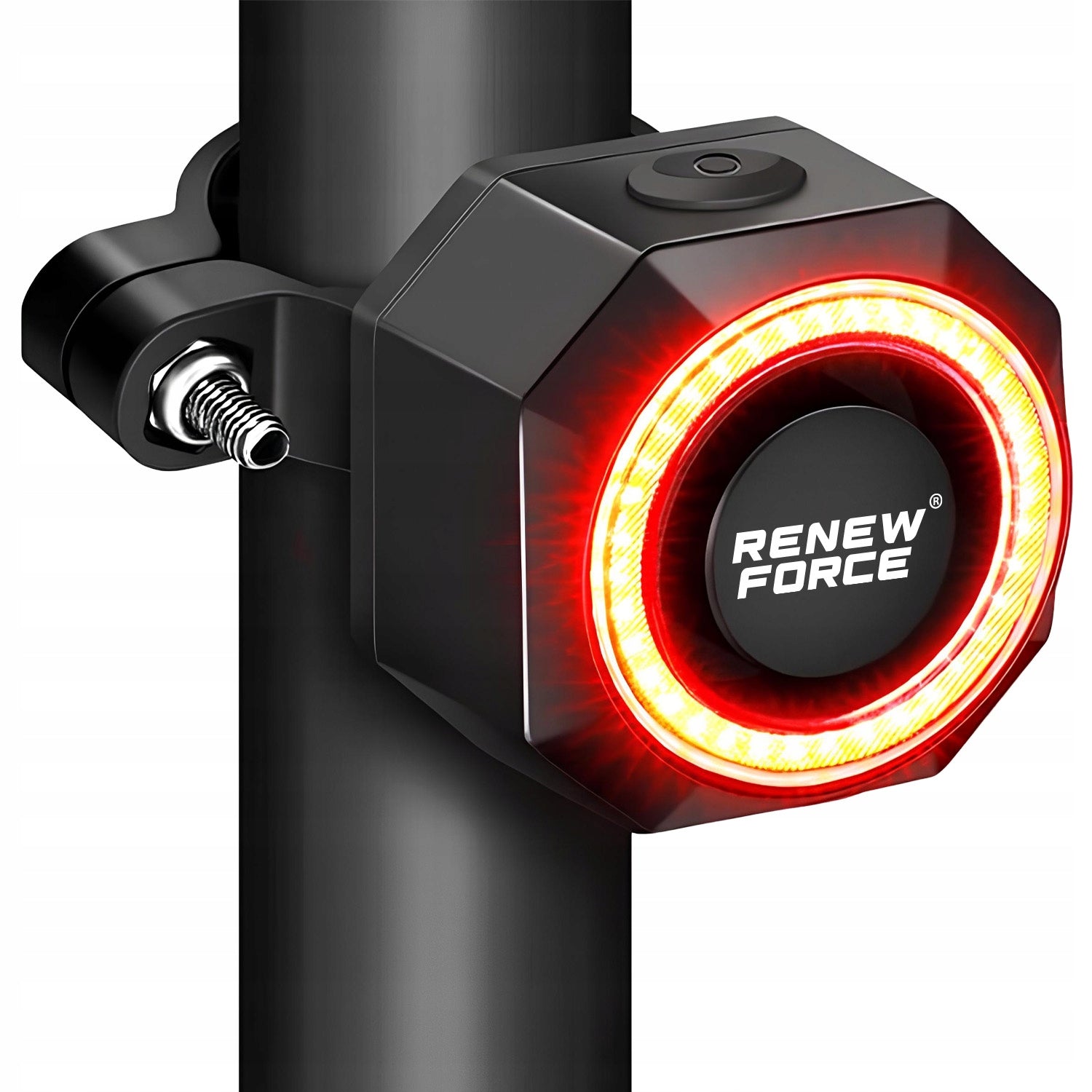 BICYCLE LIGHT REAR BICYCLE ALARM ANTI-THEFT Waterproof IP65 SOS Color black