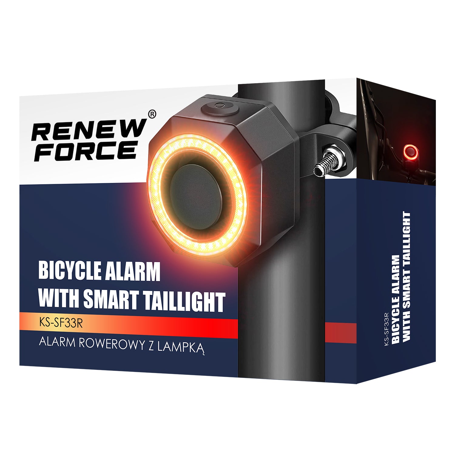 BICYCLE LIGHT REAR BICYCLE ALARM ANTI-THEFT Waterproof IP65 SOS Light source LED