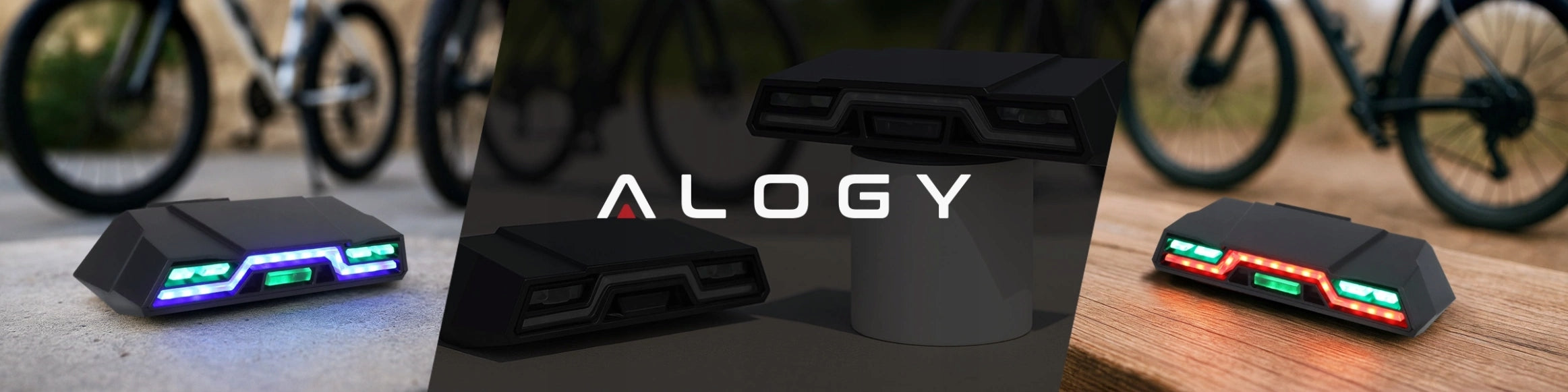 BICYCLE LIGHT REAR FUNCTIONAL STRONG 6 LED MODES WATERPROOF ALOGY Color multicolor