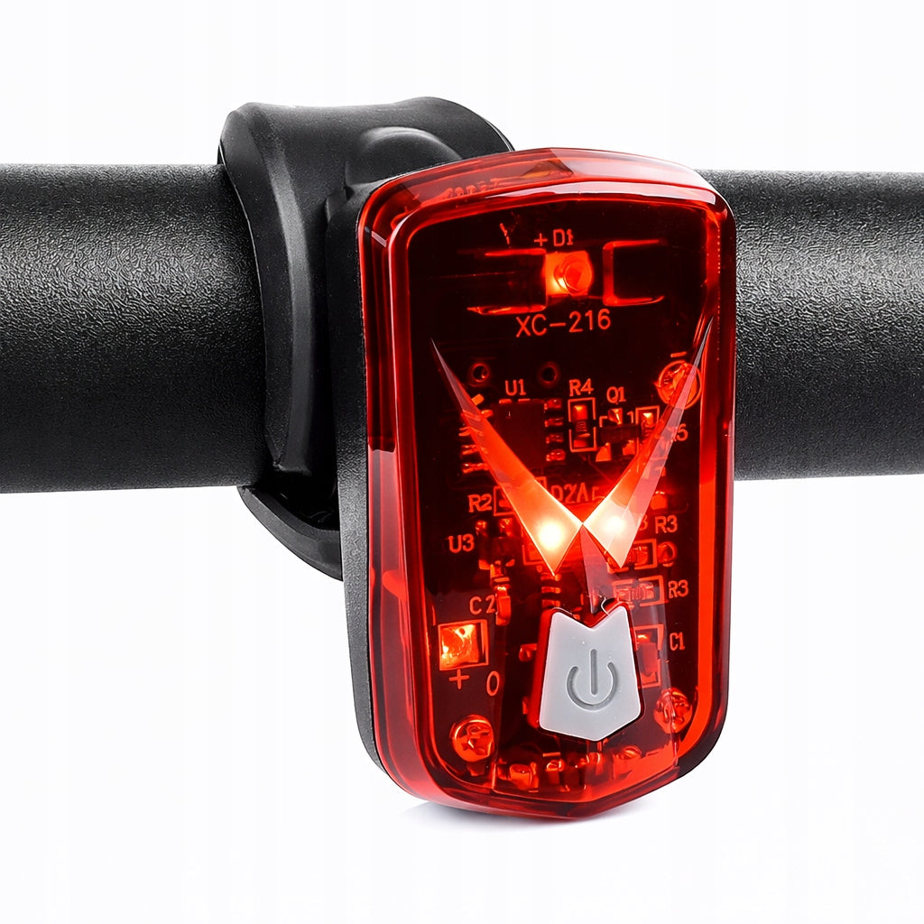 BICYCLE LIGHT REAR LAMP FOR BIKE REAR LED USB HOLDER Model XC-216