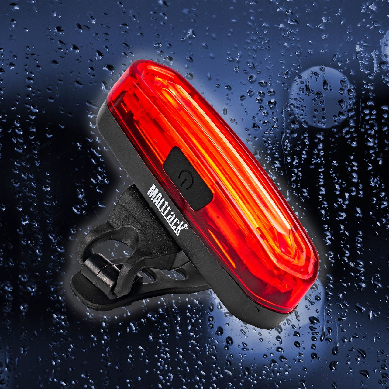BICYCLE LIGHT REAR LED CABLE USB 120lm RECHARGEABLE 650 ROTATION 360 DEGREE Brand MalTrack