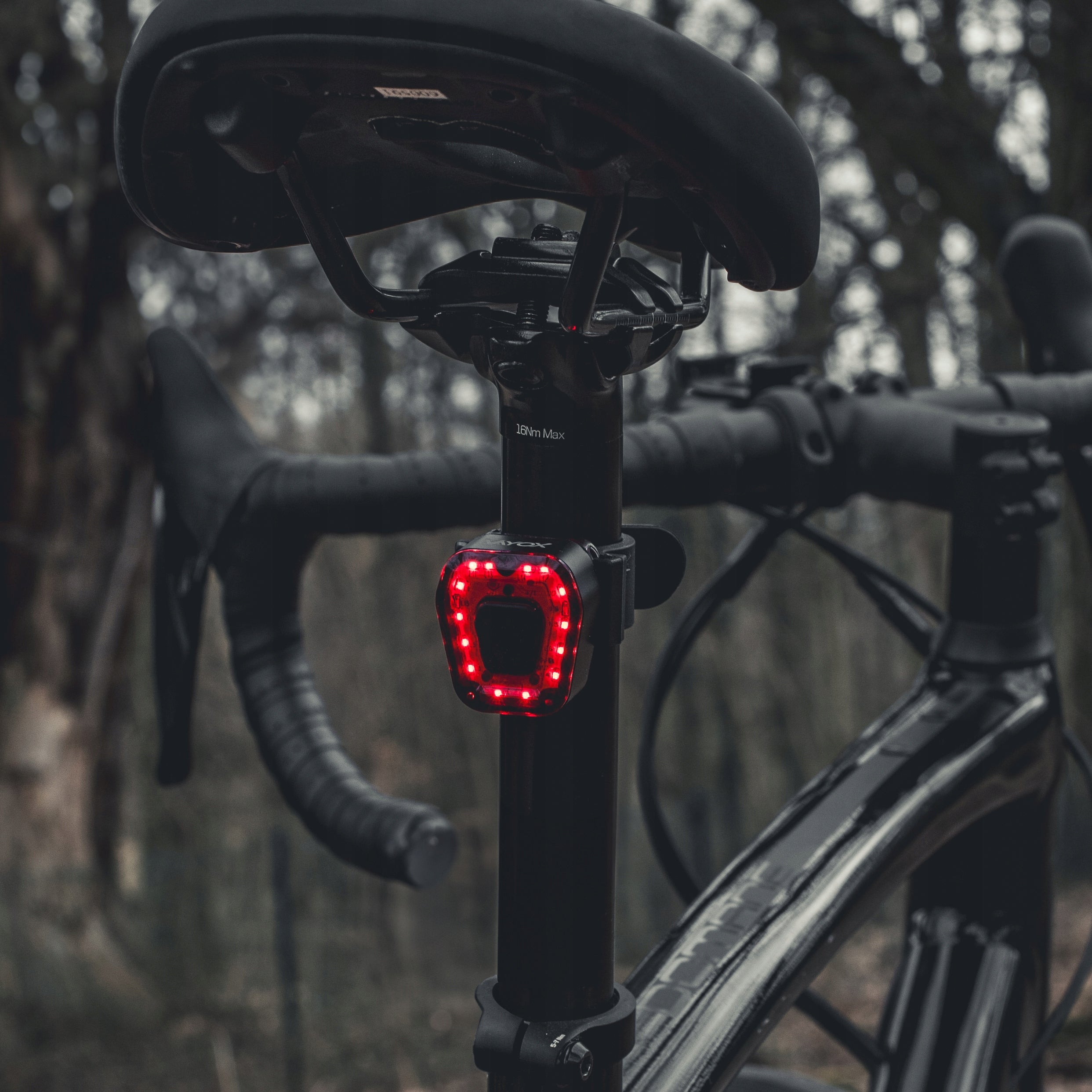 BICYCLE LIGHT REAR LED FOR BIKE LIGHT REAR USB RECHARGEABLE USB VAYOX Color black