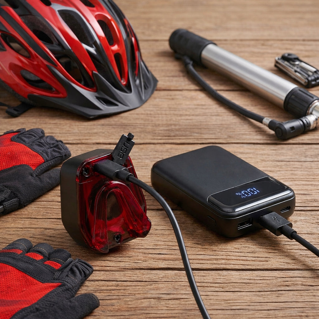 BICYCLE LIGHT REAR LED FOR BIKE LIGHT REAR USB RECHARGEABLE USB VAYOX Light source LED