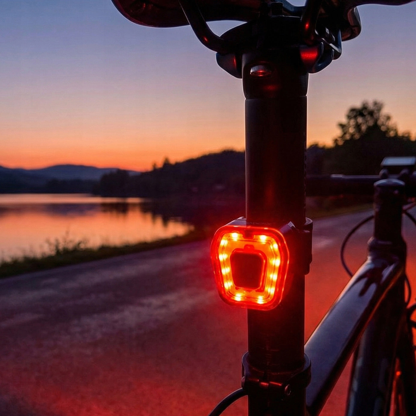 BICYCLE LIGHT REAR LED FOR BIKE LIGHT REAR USB RECHARGEABLE USB VAYOX Model VA0048