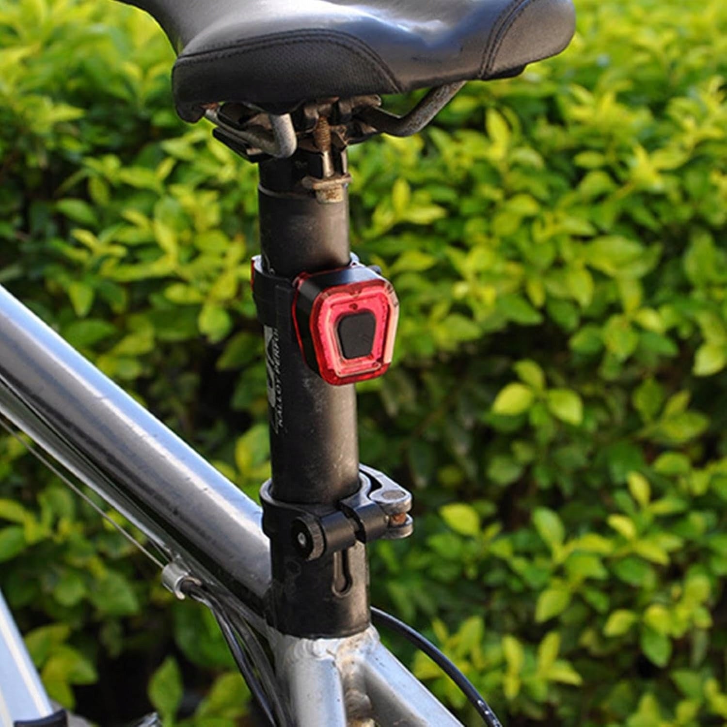 BICYCLE LIGHT REAR LED RED FOR REAR BIKE USB WATERPROOF STRONG Color black