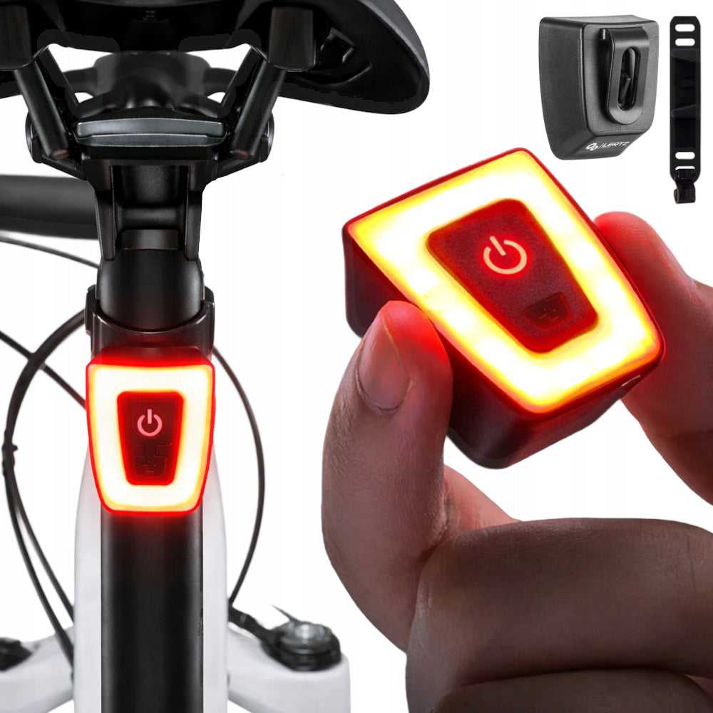BICYCLE LIGHT REAR USB LED LIGHT RECHARGEABLE POWERFUL UP TO 56 HOURS