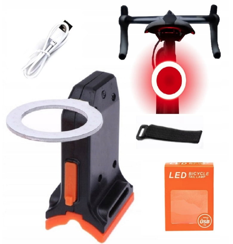 BICYCLE LIGHT REAR USB RECHARGEABLE LED LIGHT REAR BICYCLE LIGHTING