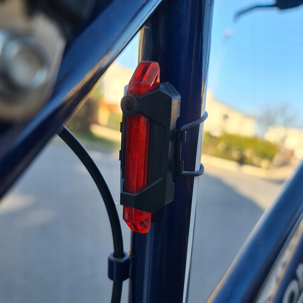 BICYCLE LIGHT SET LED CREE T6 FRONT REAR 3 ZOOM MODES AKU USB Brand Trizand