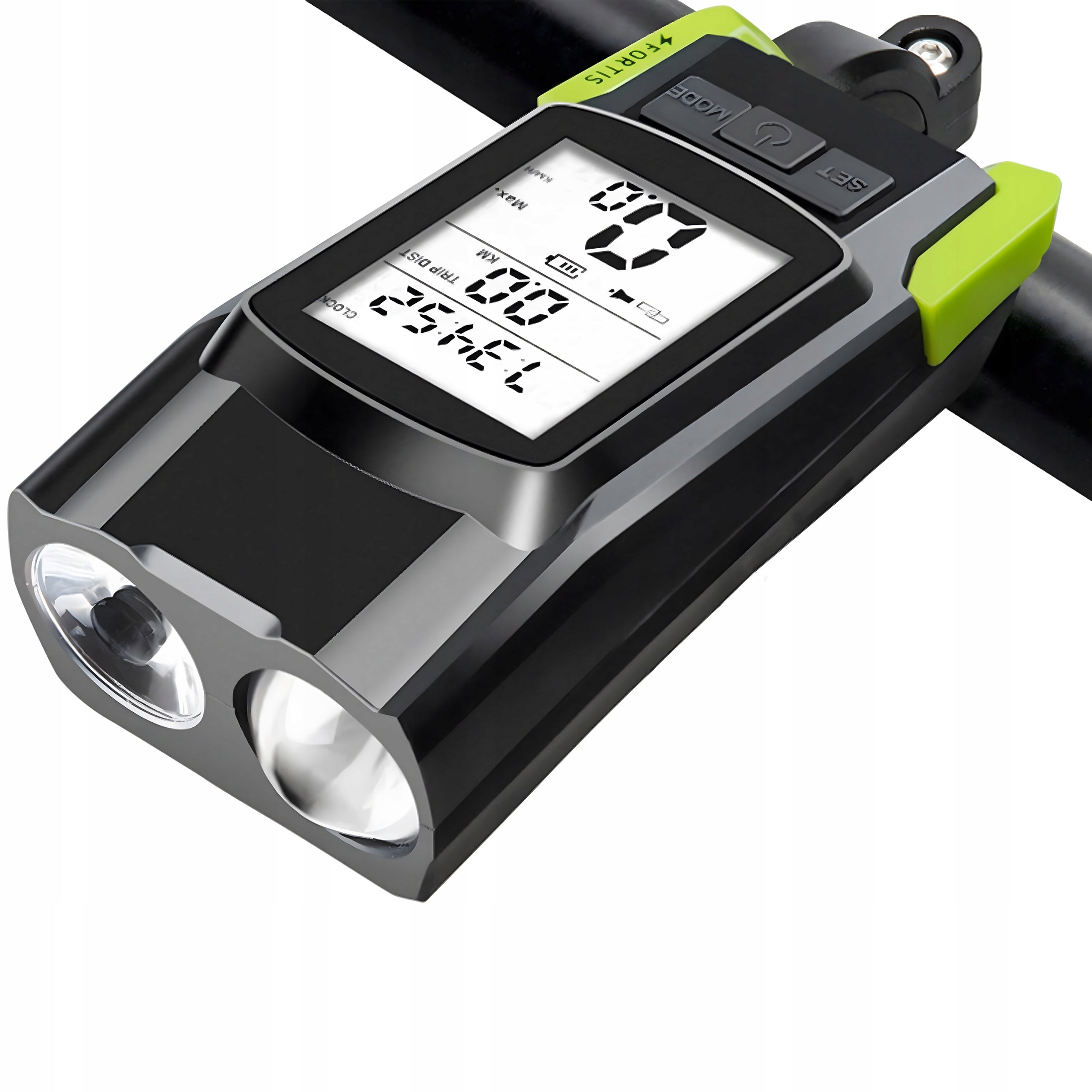 BICYCLE LIGHT STRONG LED FRONT REAR BICYCLE + LED VALVE + REMOTE CONTROL BELL Manufacturer code SR243