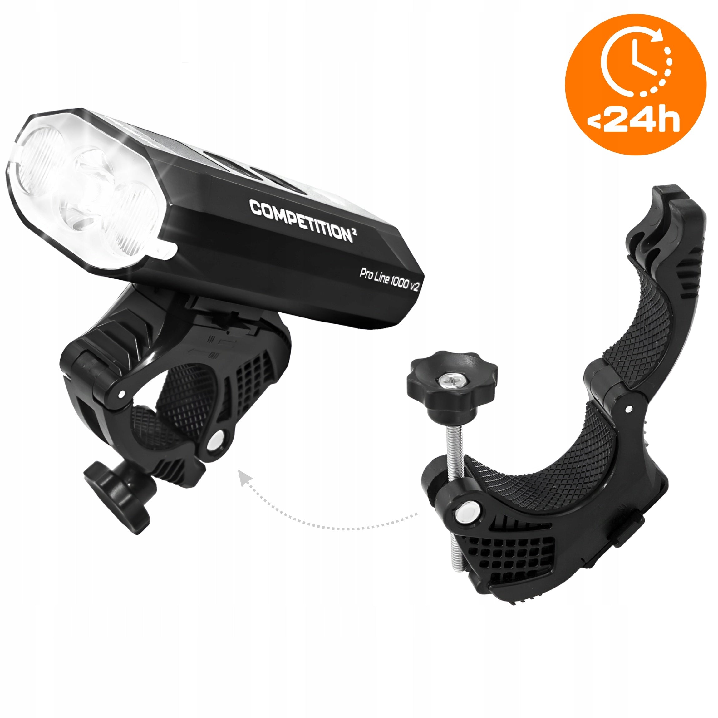 BICYCLE LIGHT STRONG LED LIGHT FRONT REAR FLASHLIGHT RECHARGEABLE USB-C BIKE Kind set