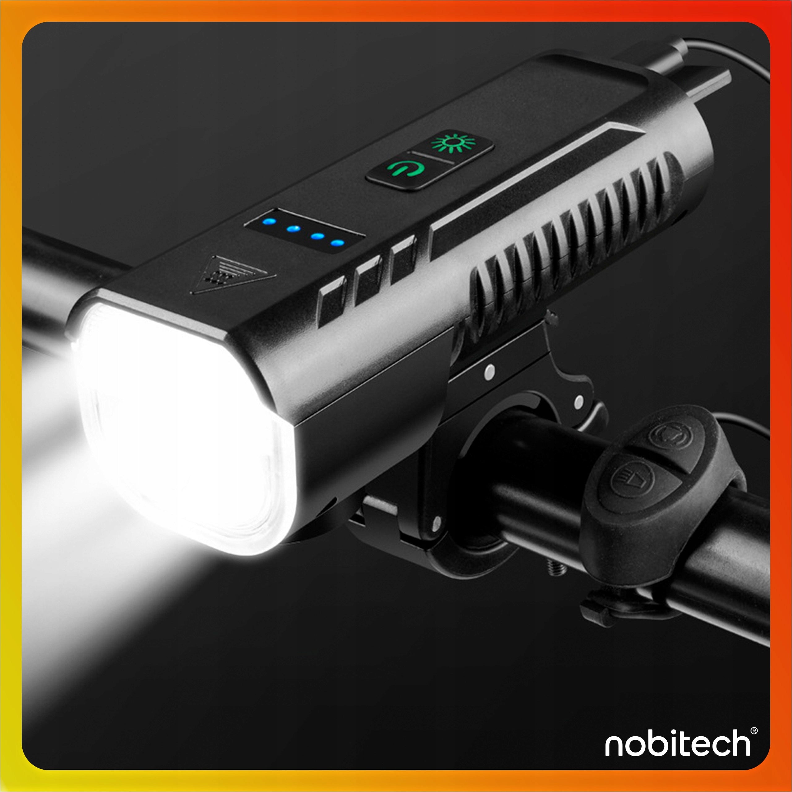 BICYCLE LIGHT USB FRONT HORN LIGHTING FRONT BELL WITH POWERBANK Model BL05