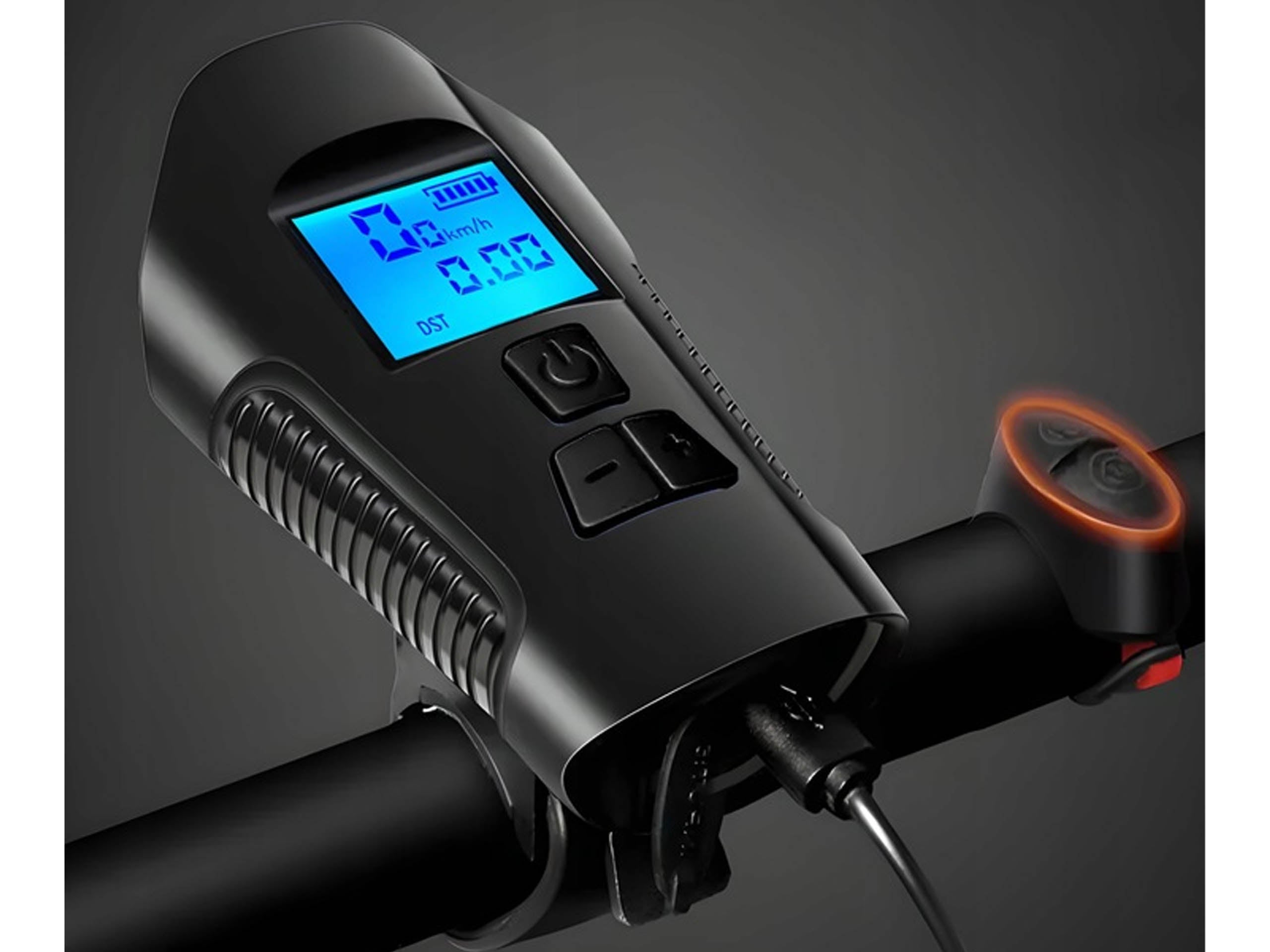 BICYCLE LIGHT USB LED COUNTER KM SPEEDOMETER Brand RETOO