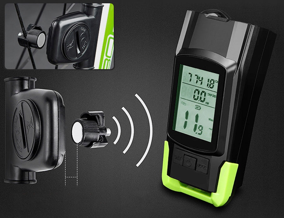 BICYCLE LIGHT Wireless Counter HORN 3in1 Bike Set Light source LED