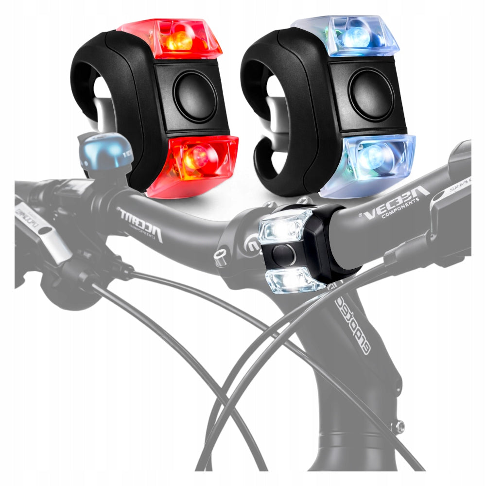 BICYCLE LIGHTING BIKE LIGHT SET FRONT REAR LED