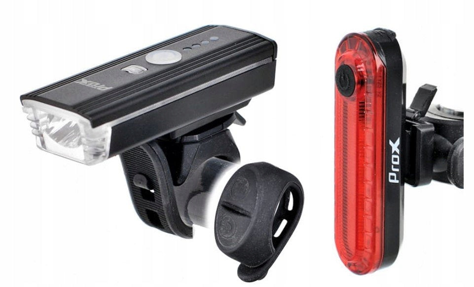 BICYCLE LIGHTING KIT PROX AERO A.I SET RECHARGEABLE 350lm USB