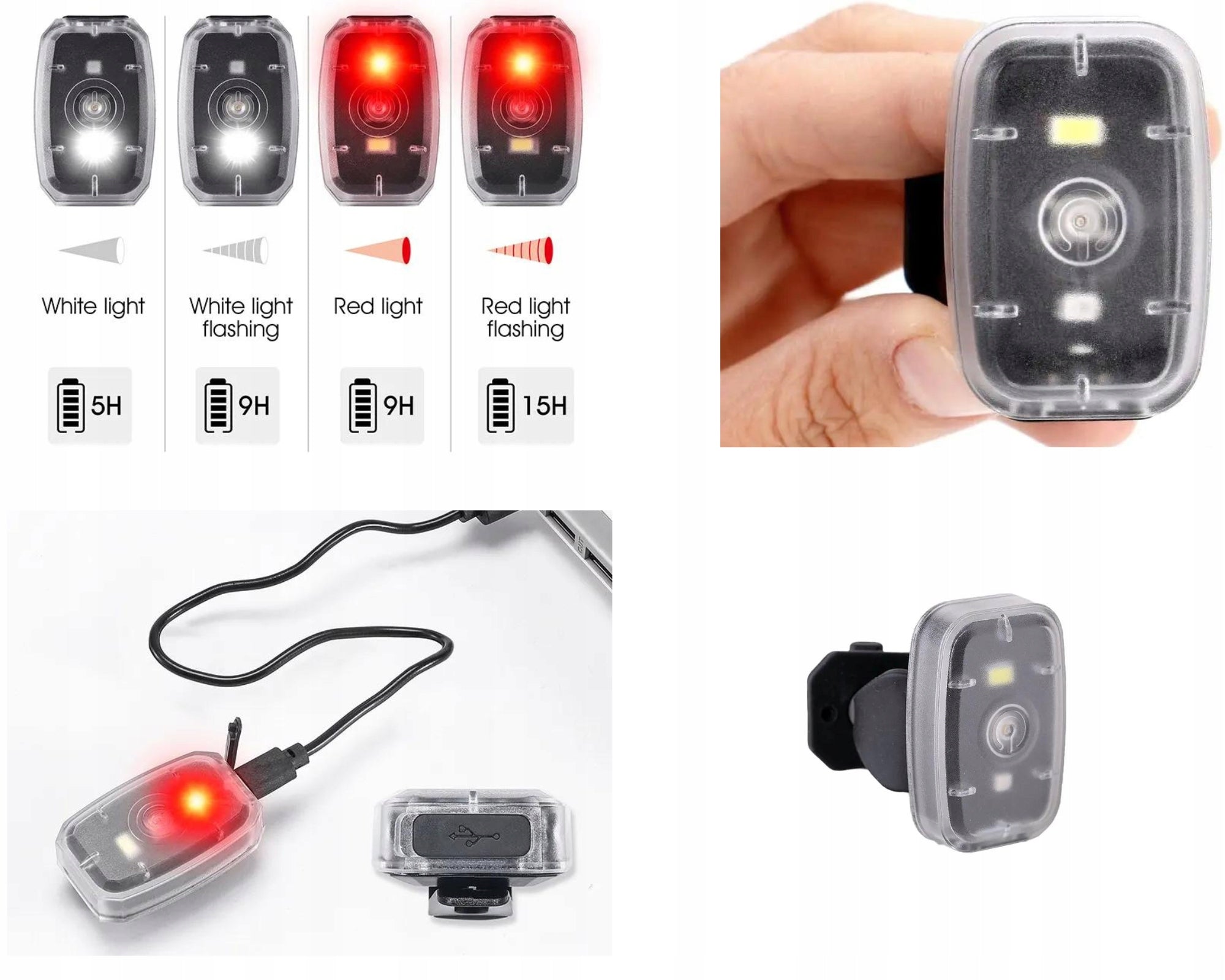 BICYCLE LIGHTING LED Bike Light USB UNIVERSAL WATERPROOF Light source LED