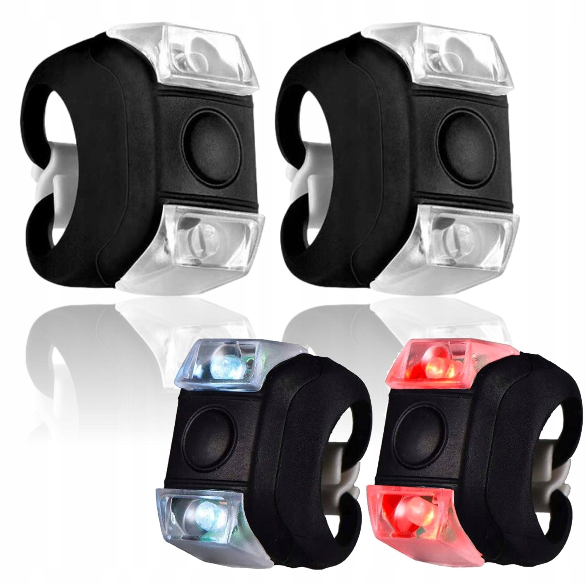 BICYCLE LIGHTS BIKE LIGHT LED FRONT REAR 2PCS BIKE LIGHT SET Manufacturer code #3087