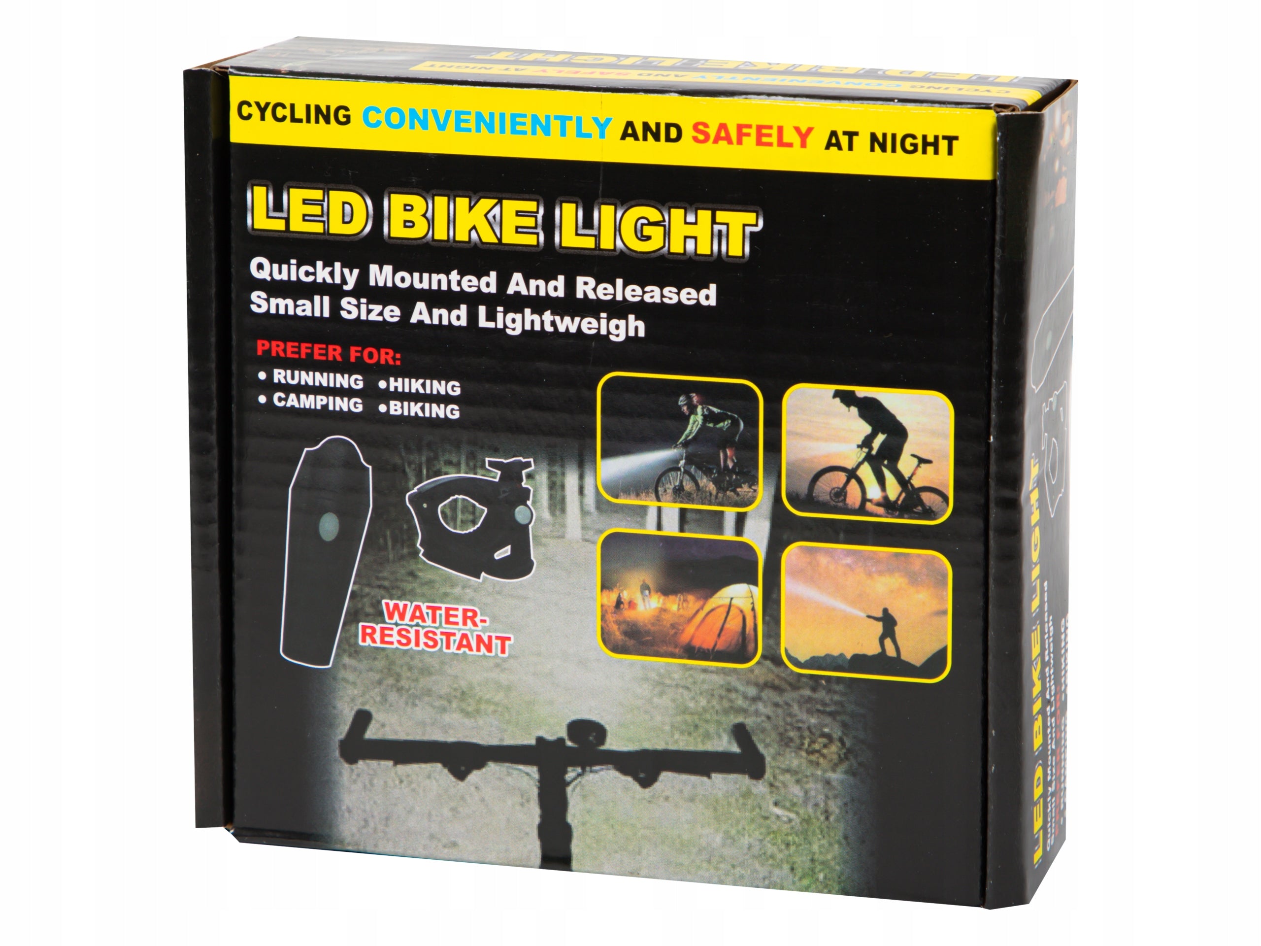 BICYCLE LIGHTS LIGHT FRONT REAR USB WATERPROOF LED EASY USB INSTALLATION Kind set