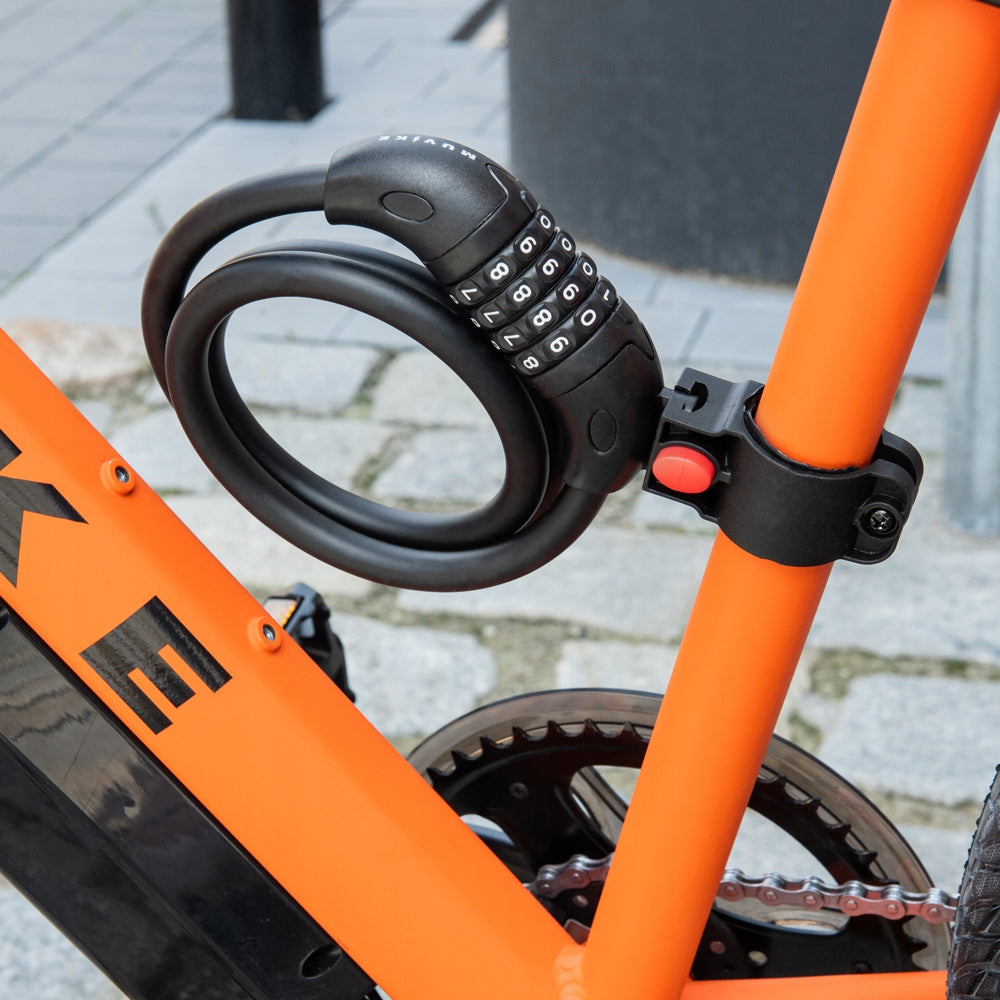 BICYCLE LOCK CABLE 100cm 12mm PER CODE WITH HANDLE MUVIKE FLEX 1000/12C Brand Muvike