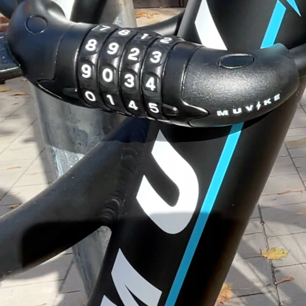 BICYCLE LOCK CABLE 100cm 12mm PER CODE WITH HANDLE MUVIKE FLEX 1000/12C Lock type per code
