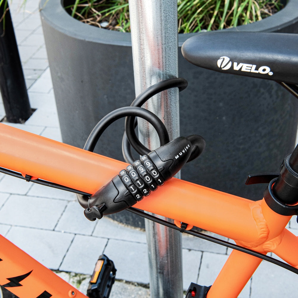 BICYCLE LOCK CABLE 100cm 12mm PER CODE WITH HANDLE MUVIKE FLEX 1000/12C Model Flex 1000/12C