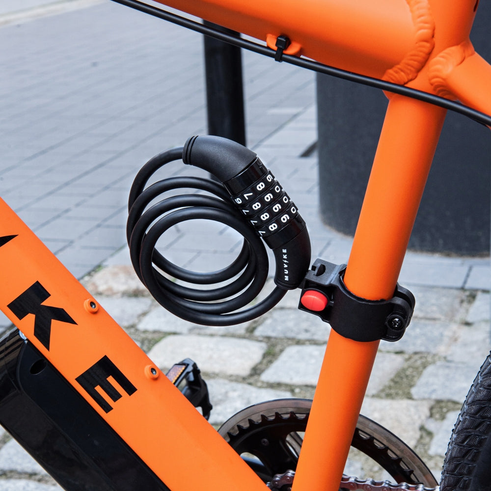 BICYCLE LOCK CABLE 100cm 8mm PER CODE WITH MUVIKE FLEX 1000/8C Lock type per code