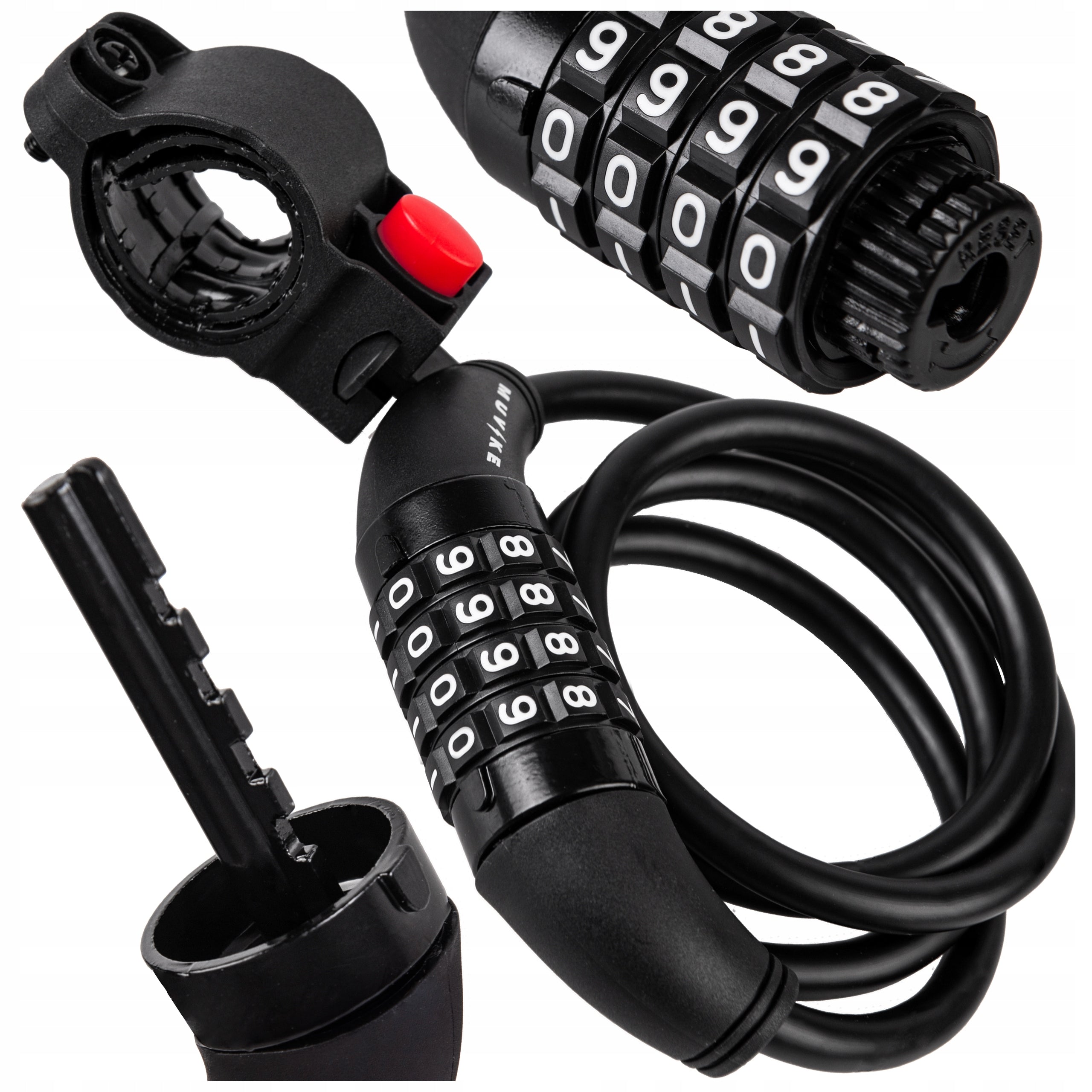 BICYCLE LOCK CABLE 100cm 8mm PER CODE WITH MUVIKE FLEX 1000/8C