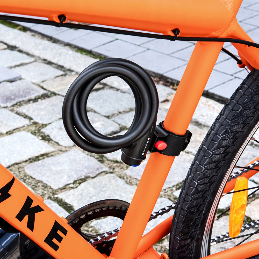 BICYCLE LOCK CABLE 120cm 12mm WITH KEY WITH HANDLE MUVIKE FLEX 1200/12K Model Flex 1200/12K