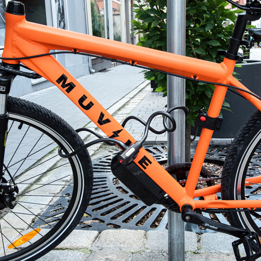 BICYCLE LOCK CABLE 150cm 12mm WITH KEY WITH HANDLE MUVIKE FLEX 1500/12K Model Flex 1500/12K