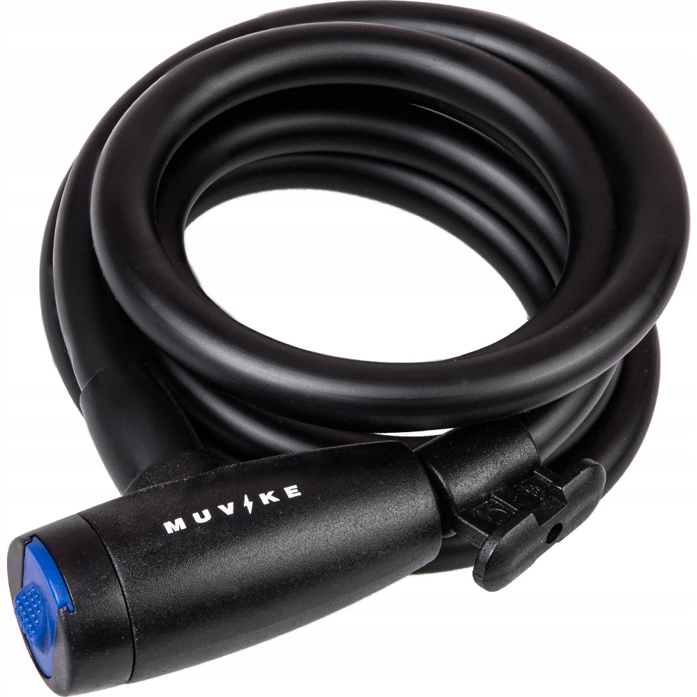 BICYCLE LOCK CABLE 180cm 12mm WITH KEY WITH HANDLE MUVIKE FLEX 1800/12K Packaging status original