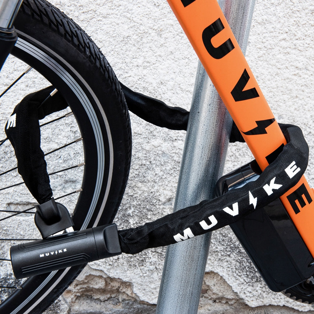 BICYCLE LOCK CHAIN 100cm 8x8mm WITH KEY STRONG MUVIKE SOLID 1000/8x8K Manufacturer code SOLID/1000/8x8K