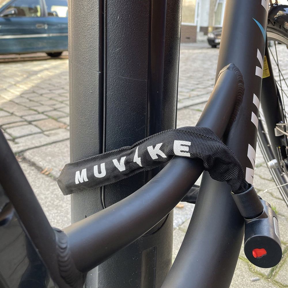 BICYCLE LOCK CHAIN 90cm 6mm WITH KEY LIGHTWEIGHT MUVIKE SOLID 900/6K Manufacturer code ZMCAD