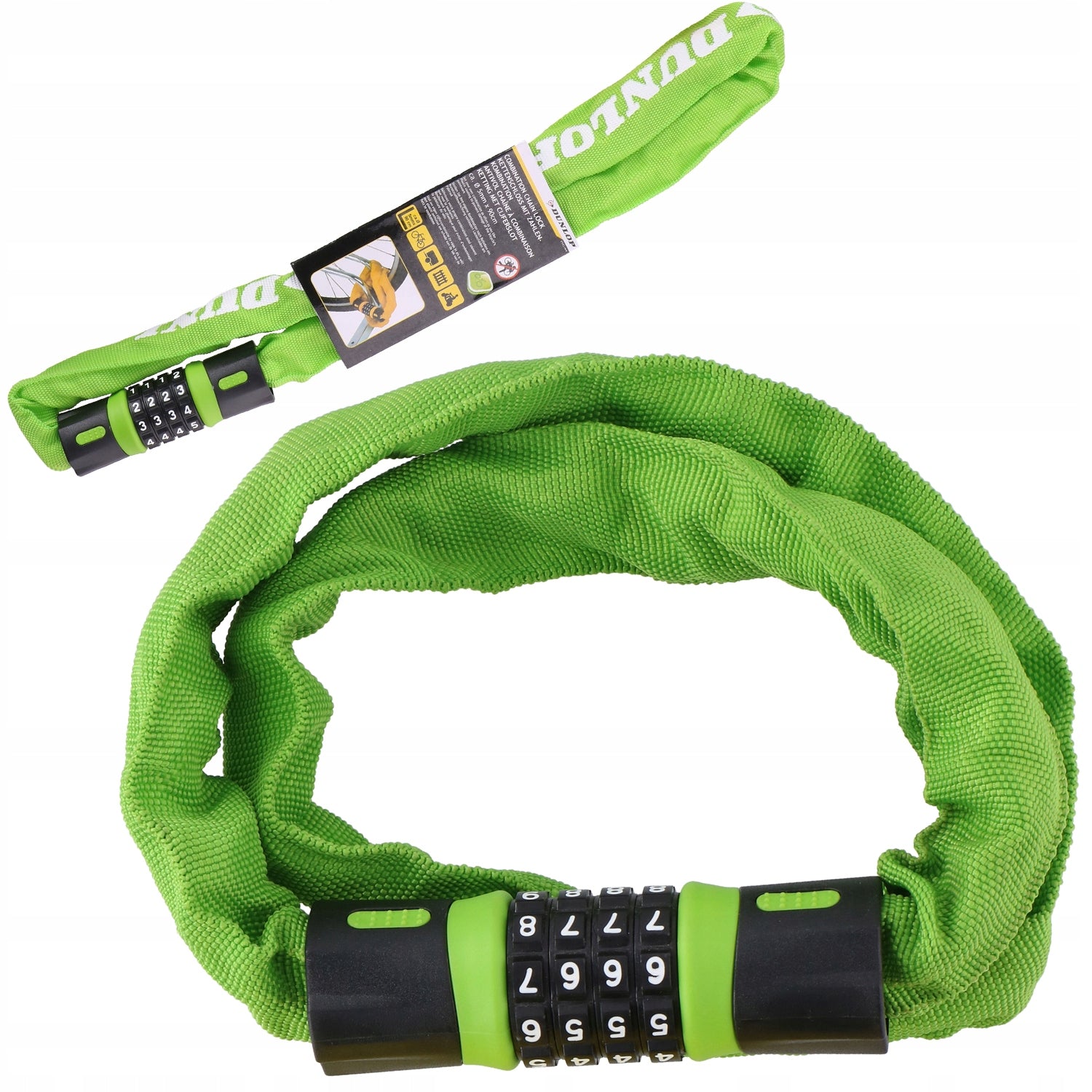 BICYCLE LOCK CODE CIPHER Chain for bicycle DUNLOP