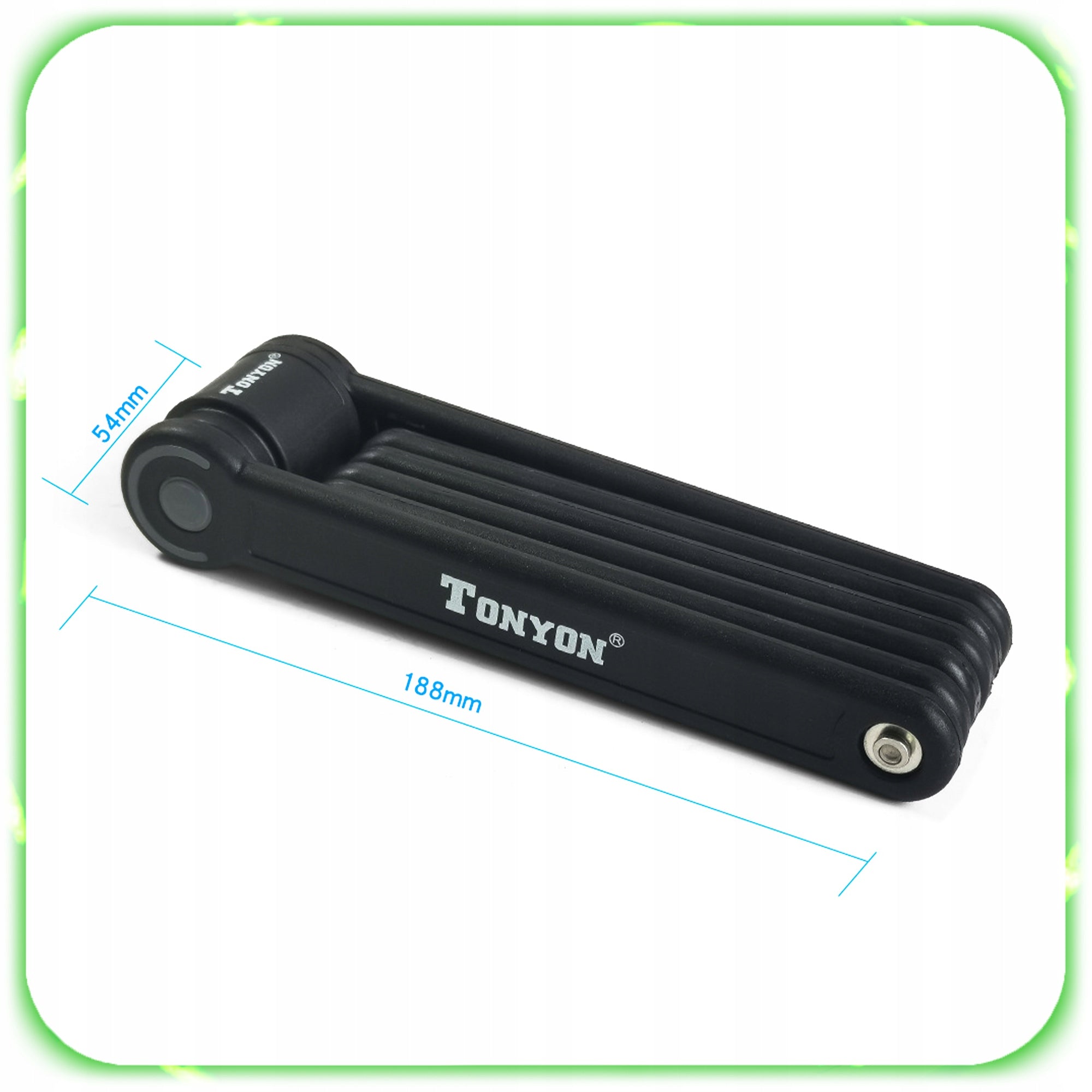BICYCLE LOCK FOLDING FASTENED SECURITY FOR BICYCLE HOLDER + KEYS Manufacturer code 007473