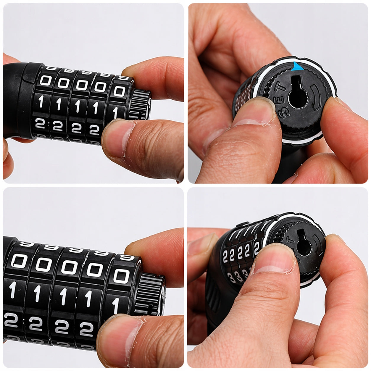 BICYCLE LOCK FOR BICYCLE CIPHER CLASP CODE CHAIN 100 cm! Product weight with unit packaging 0.63 kg