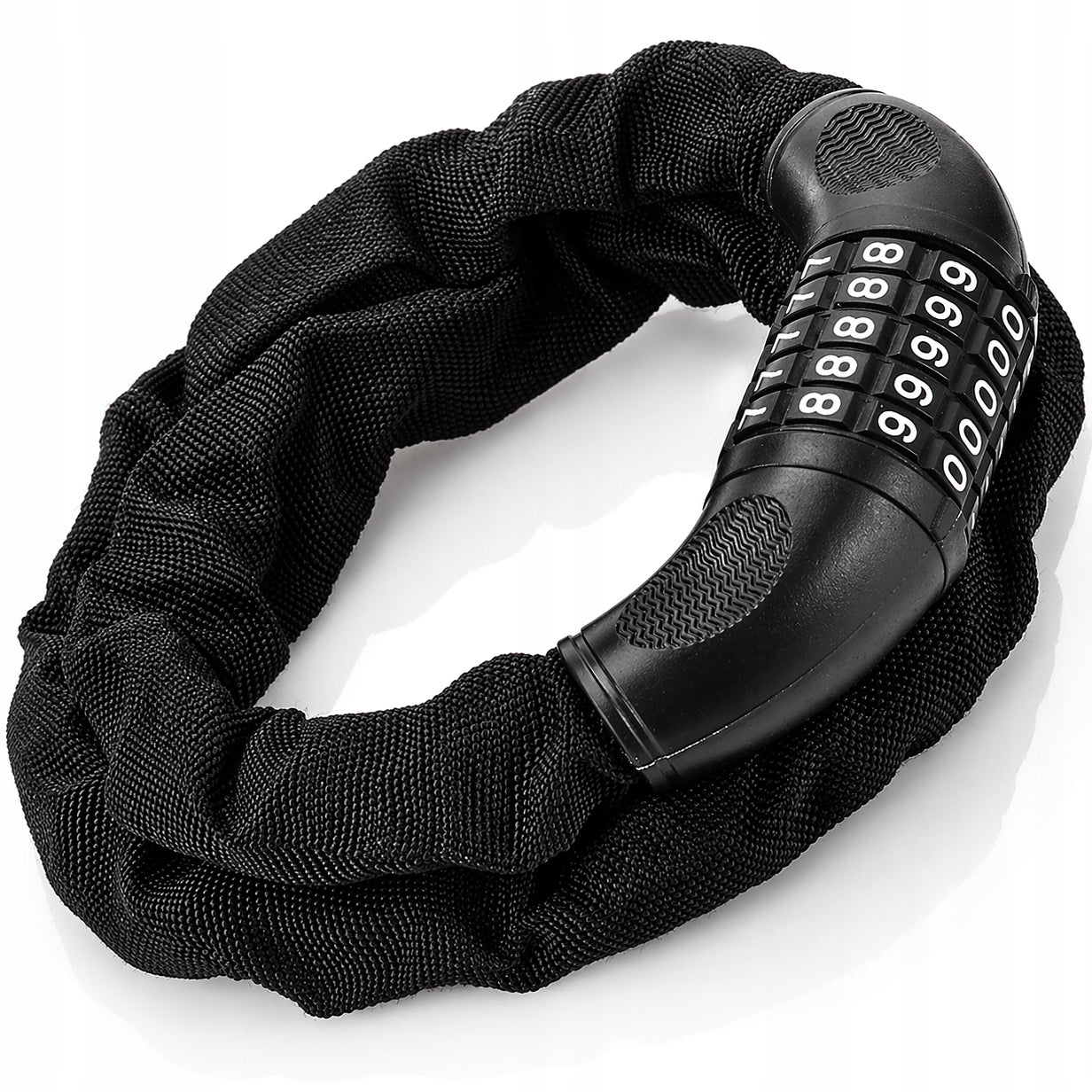 BICYCLE LOCK FOR BICYCLE CIPHER CLASP CODE CHAIN 100 cm! Weight 630 g