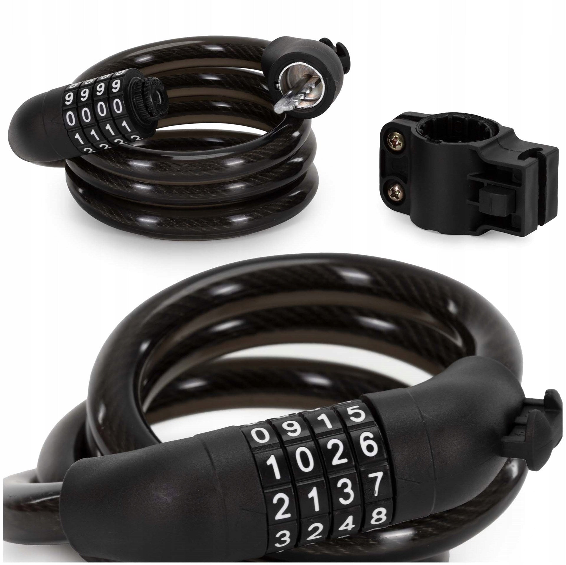 BICYCLE LOCK FOR BICYCLE CLASP WITH CIPHER CODE CHAIN CORD