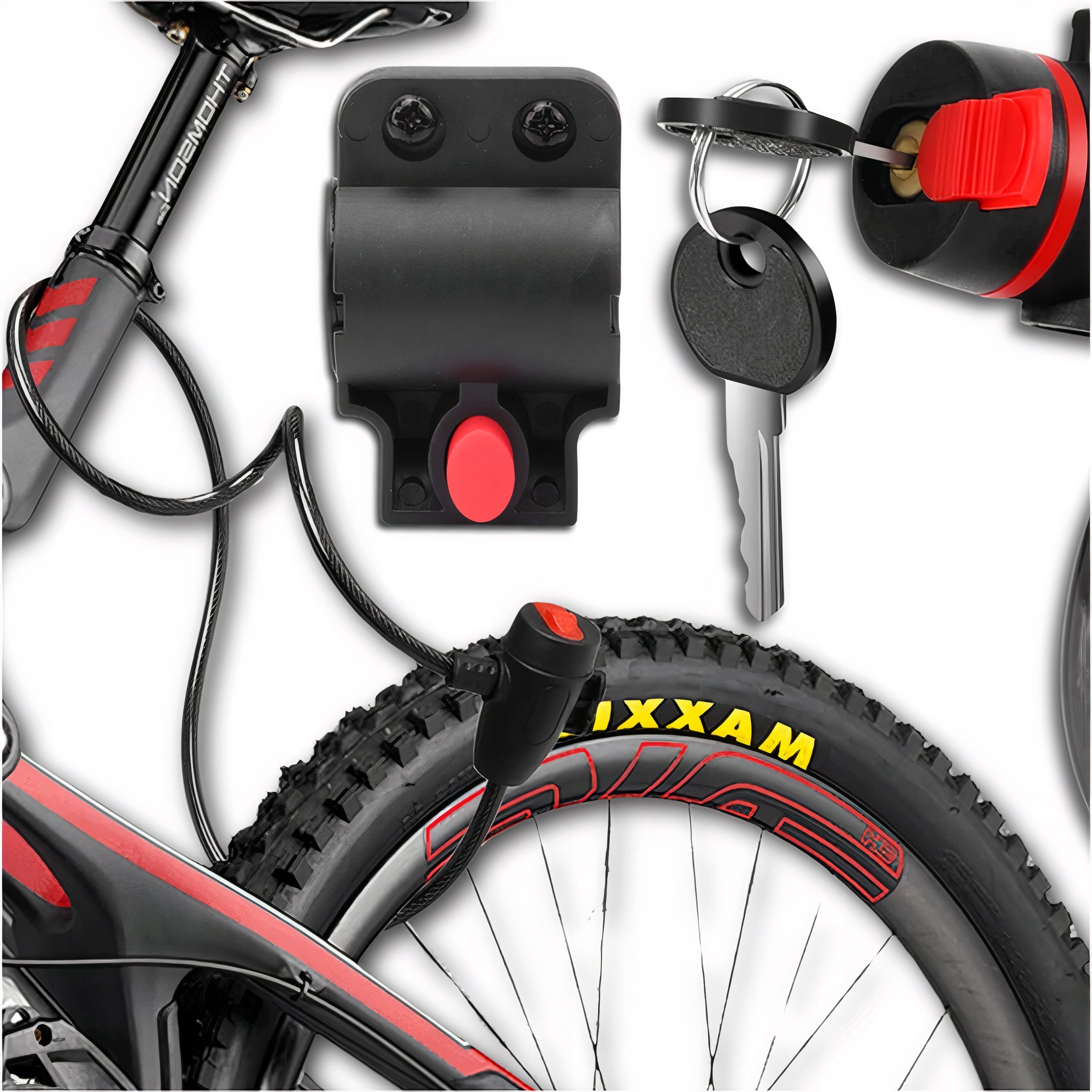 BICYCLE LOCK FOR BICYCLE KEY LOCK STRONG CORD Packaging status original