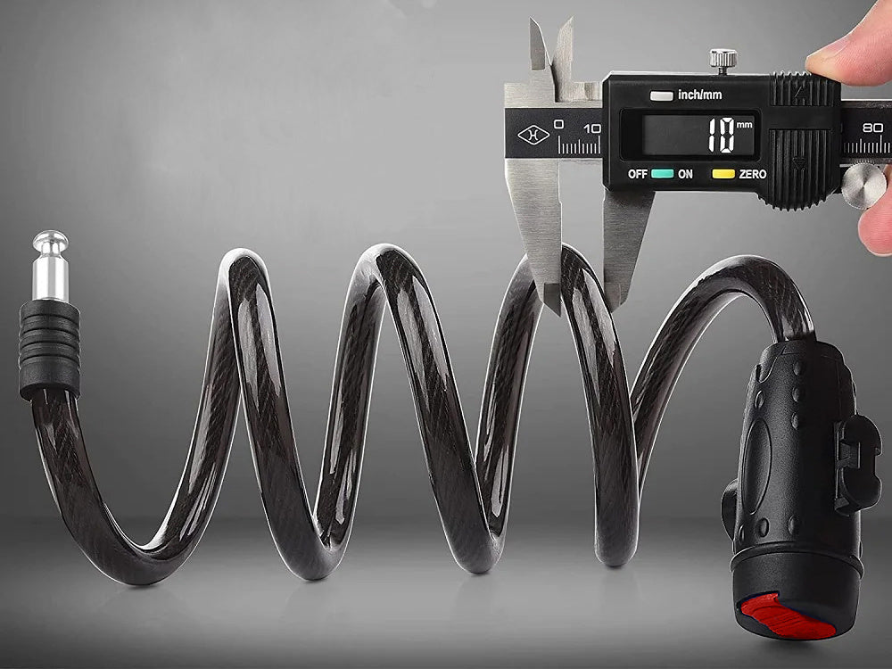 BICYCLE LOCK FOR BIKE MOTOR KEY THICK 120CM Length 65 cm