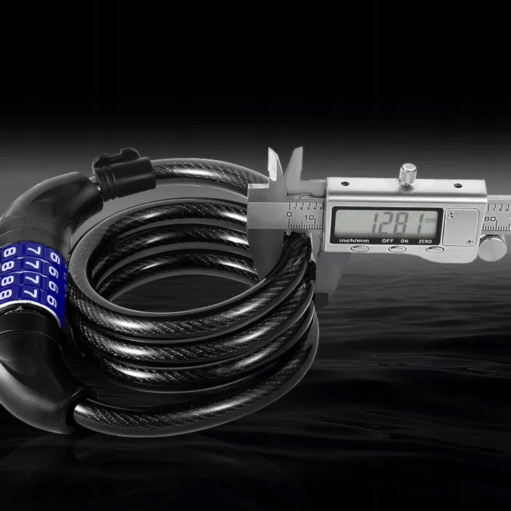 BICYCLE LOCK FOR CIPHER CODE THICK CORD 12MM BICYCLE PROTECTION STRONG Kind cord