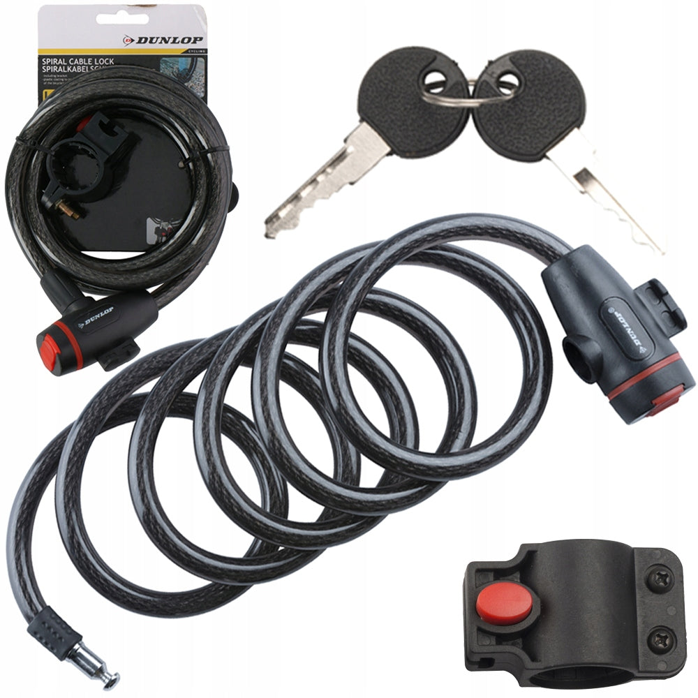 BICYCLE LOCK padlock FOR BICYCLE SOLID with key DUNLOP Kind cord
