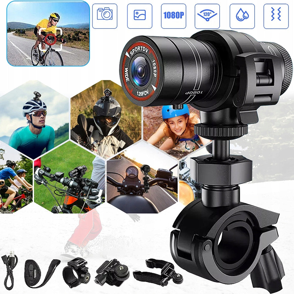 BICYCLE MOTORCYCLE CAMERA, 1080P SPORTS CAMERA FOR BICYCLE HELMET