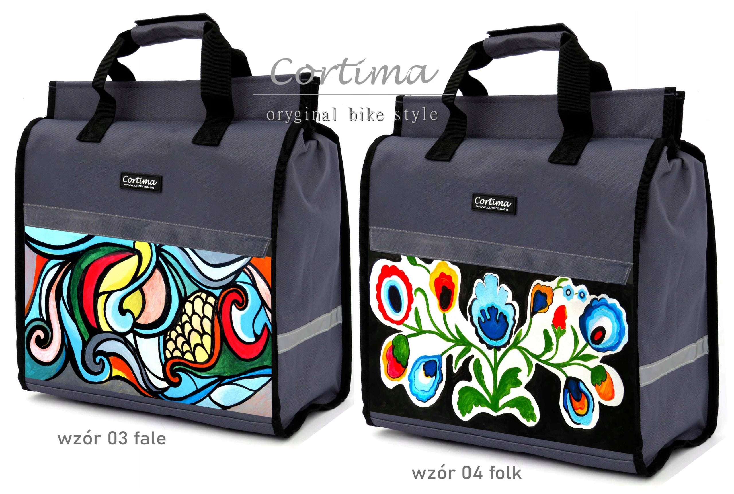 BICYCLE PANNIER BAGS FOR WOMEN'S LUGGAGE RACK CORTIMA Brand Cortima