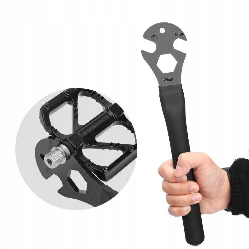 BICYCLE PEDAL WRENCH PROFESSIONAL SERVICE 15mm 9/16" Eyelet 24mm Manufacturer code RL9369
