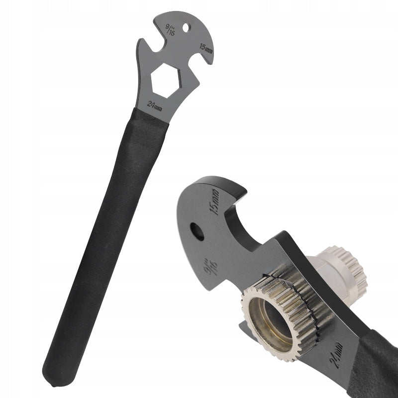 BICYCLE PEDAL WRENCH PROFESSIONAL SERVICE 15mm 9/16" eyelet EAN (GTIN) 5906583441993
