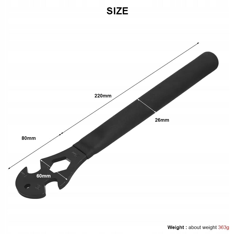 BICYCLE PEDAL WRENCH PROFESSIONAL SERVICE 15mm 9/16" eyelet Model DO PEDAŁÓW
