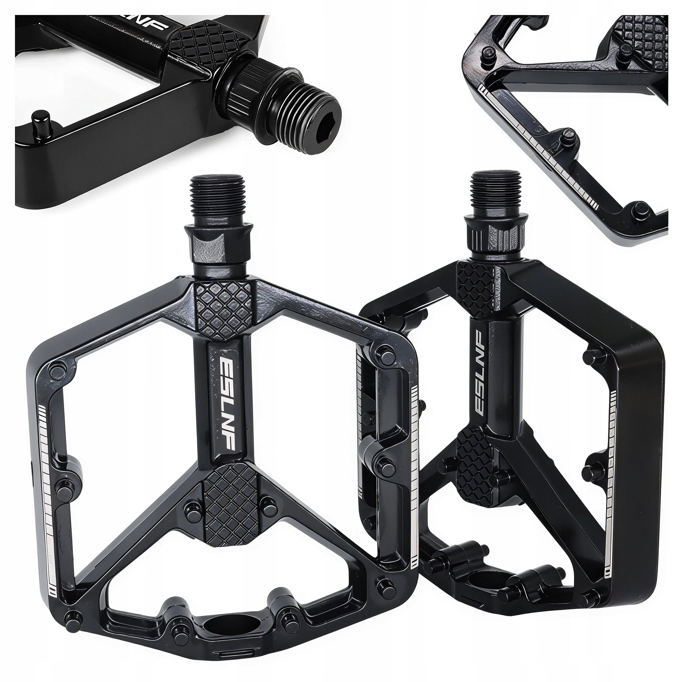 BICYCLE PEDALS PLATFORM ALUMINUM NON-SLIP PEDAL SET 2PCS Packaging status original