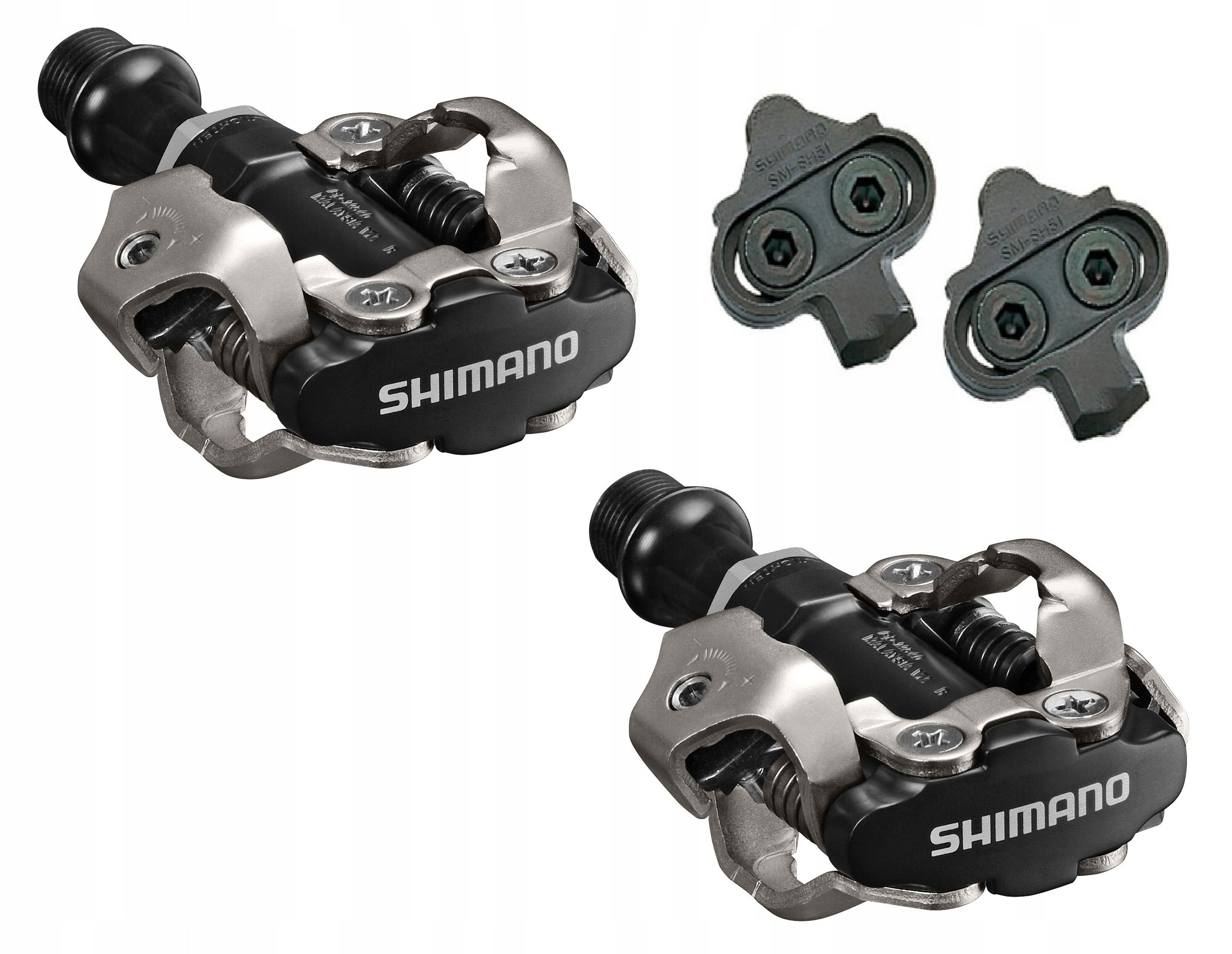 BICYCLE PEDALS SPD SHIMANO PD-M540 WITH BLOCKS SM-SH51 GRAVEL MTB TREKKING